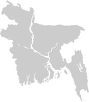 mappa del Bangladesh vettore