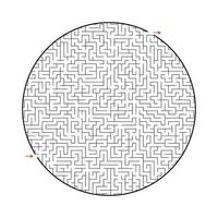 grande labirinto difficile. gioco per bambini e adulti. puzzle per bambini. enigma del labirinto. trovare la strada giusta. illustrazione vettoriale piatto.