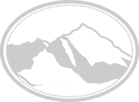 distintivo di montagna vettore