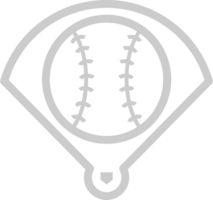 emblema di diamante di baseball vettore