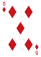 carta da poker con diamanti vettore