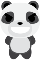 emoji panda arrabbiato male vettore