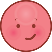 emoji face circle smile vettore
