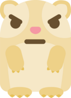 cavia emoji arrabbiata vettore