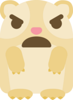 cavia emoji arrabbiata vettore