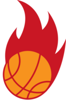 basket in fiamme vettore