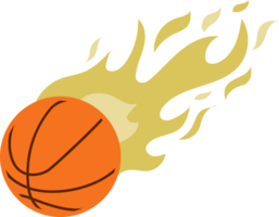 basket in fiamme vettore