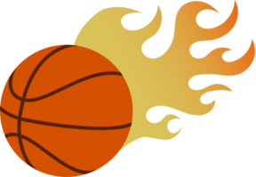 basket in fiamme vettore