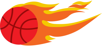 basket in fiamme vettore