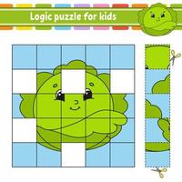 puzzle di logica per bambini. foglio di lavoro per lo sviluppo dell'istruzione. gioco di apprendimento per i bambini. pagina delle attività. per bambino. indovinello per la scuola materna. semplice illustrazione vettoriale piatto isolato in stile cartone animato carino.