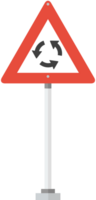 cartello stradale rotonda vettore