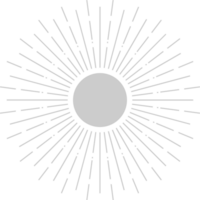 forma geometrica dello sprazzo di sole vettore