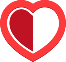 logo del cuore vettore