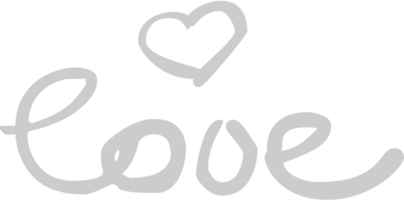 tipografia doodle amore vettore