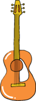 chitarra strumento musicale disegnato a mano vettore