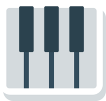 icona dello strumento musicale pianoforte vettore