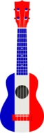 ukulele flag theme france vettore