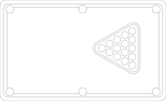 tavolo da biliardo vettore