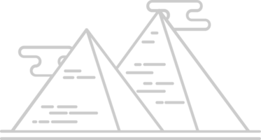 egiziano piramidi schema vettore
