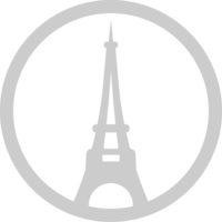 Parigi eiffel Torre semplice icona vettore