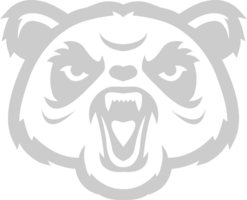 panda logo maskot vettore