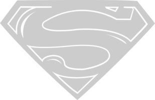logo del superuomo vettore