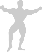 muscolo uomini silhouette vettore