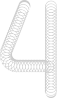 numero 4 vettore