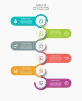 modello di presentazione aziendale infografica vettore