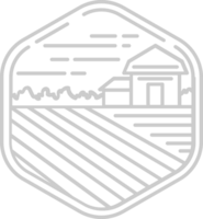 distintivo dell'azienda agricola vettore