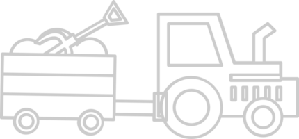 azienda agricola attrezzatura trattore vettore