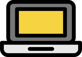 il computer portatile creativo icona design vettore