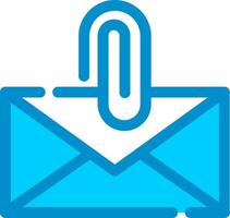 allegare file e-mail creativo icona design vettore