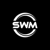 swm lettera logo disegno, ispirazione per un' unico identità. moderno eleganza e creativo design. filigrana il tuo successo con il Impressionante Questo logo. vettore