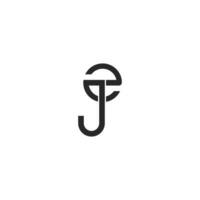 alfabeto lettere iniziali monogramma logo zj, jz, z e j vettore