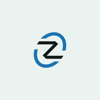 z lettera logo design.z iniziale basato alfabeto icona logo design vettore