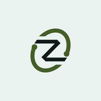 z lettera logo design.z iniziale basato alfabeto icona logo design vettore