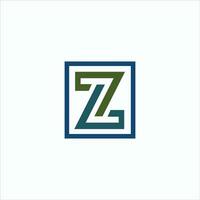 z lettera logo design.z iniziale basato alfabeto icona logo design vettore