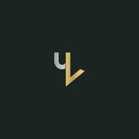 vy, yv, v e y astratto iniziale monogramma lettera alfabeto logo design vettore