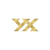 yx, xy, X e y astratto iniziale monogramma lettera alfabeto logo design vettore