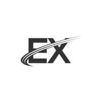 alfabeto iniziali logo xe, ex, e e X vettore