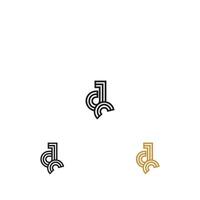 dx, xd, d e X astratto iniziale monogramma lettera alfabeto logo design vettore