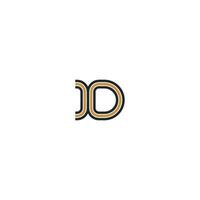 dx, xd, d e X astratto iniziale monogramma lettera alfabeto logo design vettore