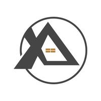 ascia, xa, un' e X astratto iniziale monogramma lettera alfabeto logo design vettore