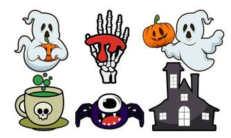 cartone animato Halloween design elementi vettore