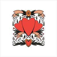 amore tatuaggio veloce vettore design