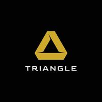 astratto triangolo Tech logo design modello vettore illustrazione