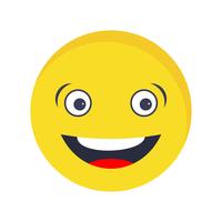 Icona di vettore di Emoji di risata