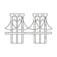 schema di architettura del ponte vettore