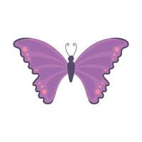 cartone animato farfalla viola vettore